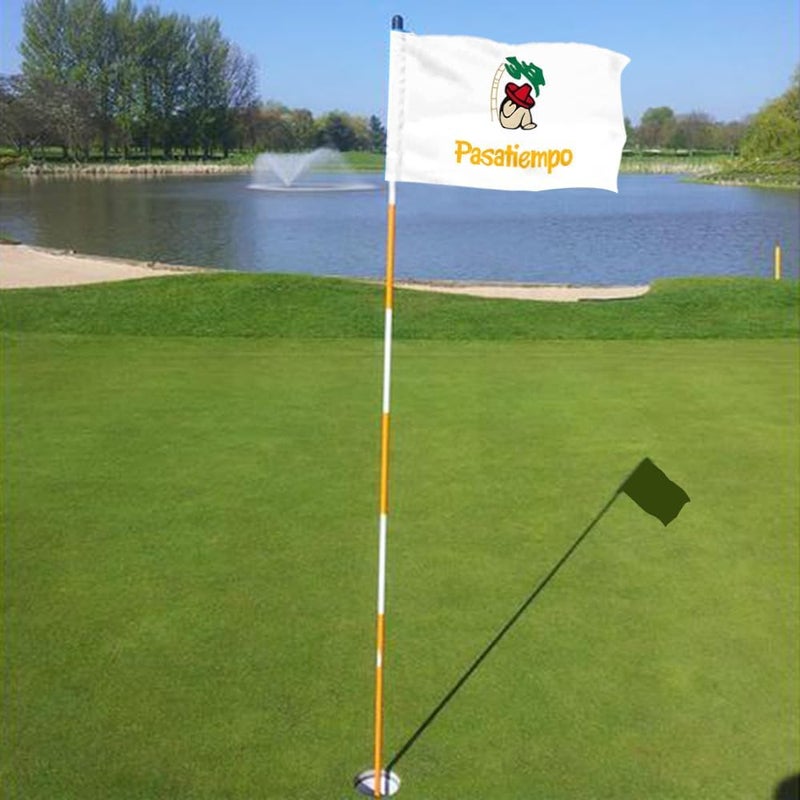 2BUT Pasatiempo Golf Club Golf Pin PGA Flag Practic Putting Green Golf Flag For Backyard Garden Double-Sewn 600D Nylon Miniature Pin Flag Regulation Tube Flag Regulation Tube Flag(20"X13") - Image 4